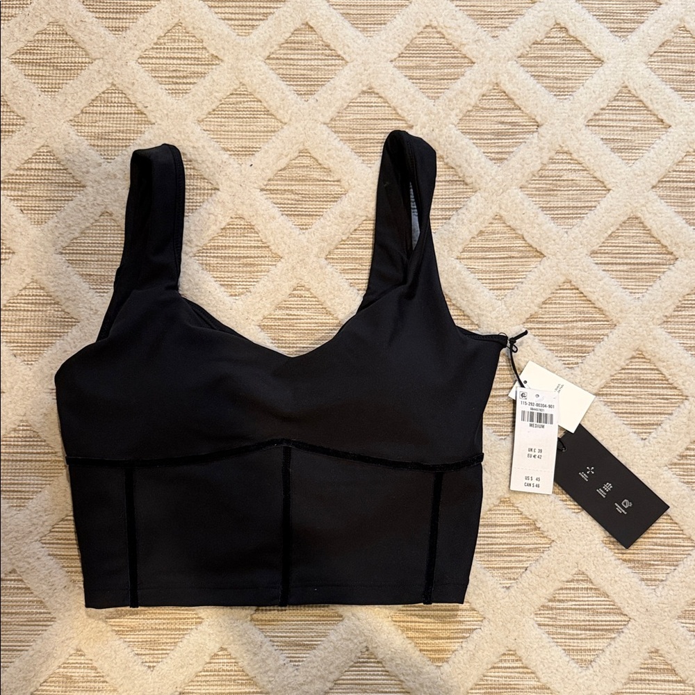 Abercrombie & Fitch Black Longline Sports Bralette